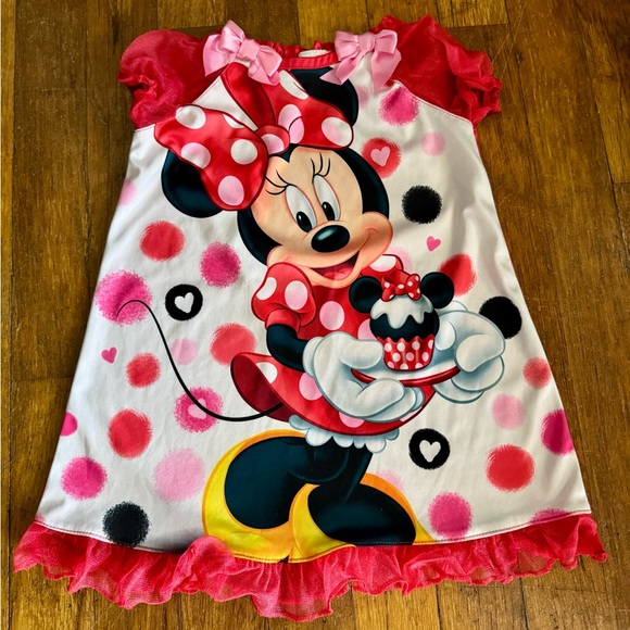 Girl’s Minnie Mouse Nightie ~ Size 2T ~ - Picture 1 of 3